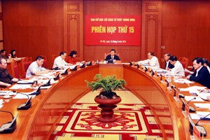 ວາລະປະຊຸມຄັ້ງທີ 15 ຂອງຄະນະຊີ້ນຳການປະຕິຮູບຕຸລາການສູນກາງ